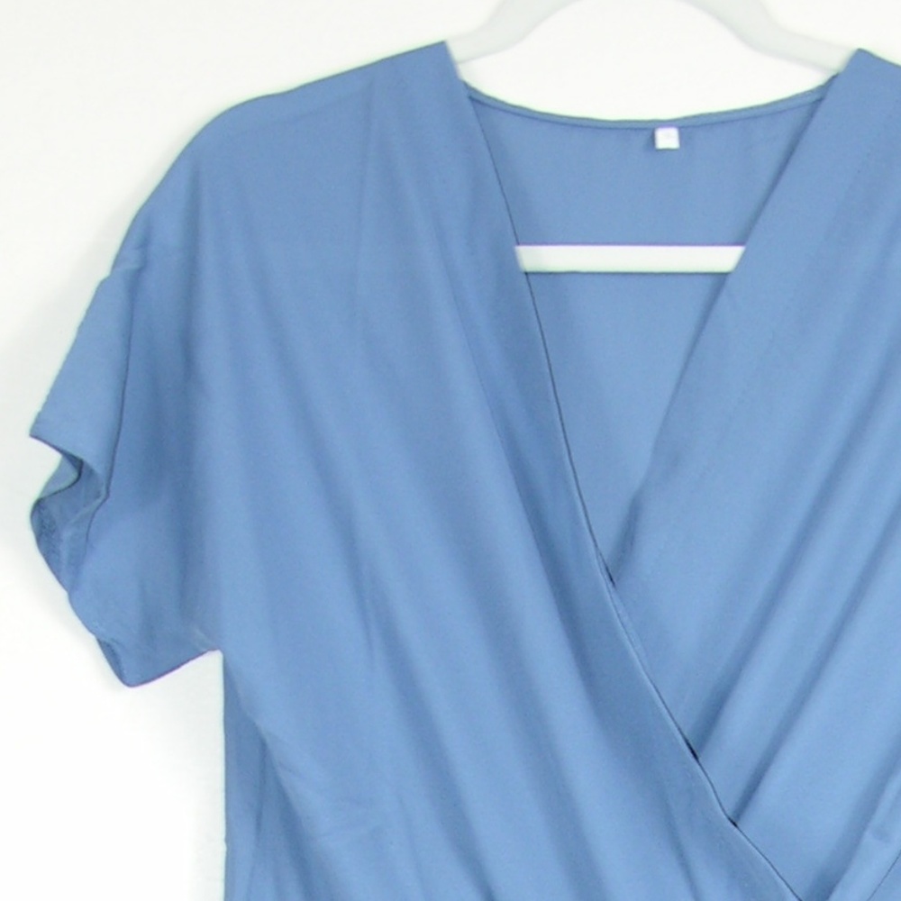 LAST ONE! Trendy Short Sleeve Jumpsuit w/ Pockets - Picture 5 of 8